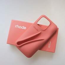 Funda Rhode Para iPhone Con Lipstick Lip Glaze No Incluido - Coral - Ver 3