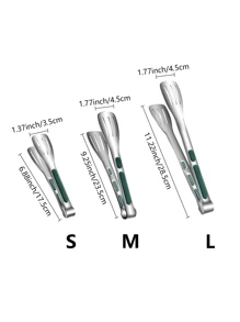 3 pièces Set de pinces en acier inoxydable à prise facile, pinces de cuisine, pinces de barbecue résistantes à la chaleur et antidérapantes, griffes à viande, pour la cuisine, le service, le barbecue, la cuisson, la salade, les ustensiles de cuisine, les accessoires de cuisson