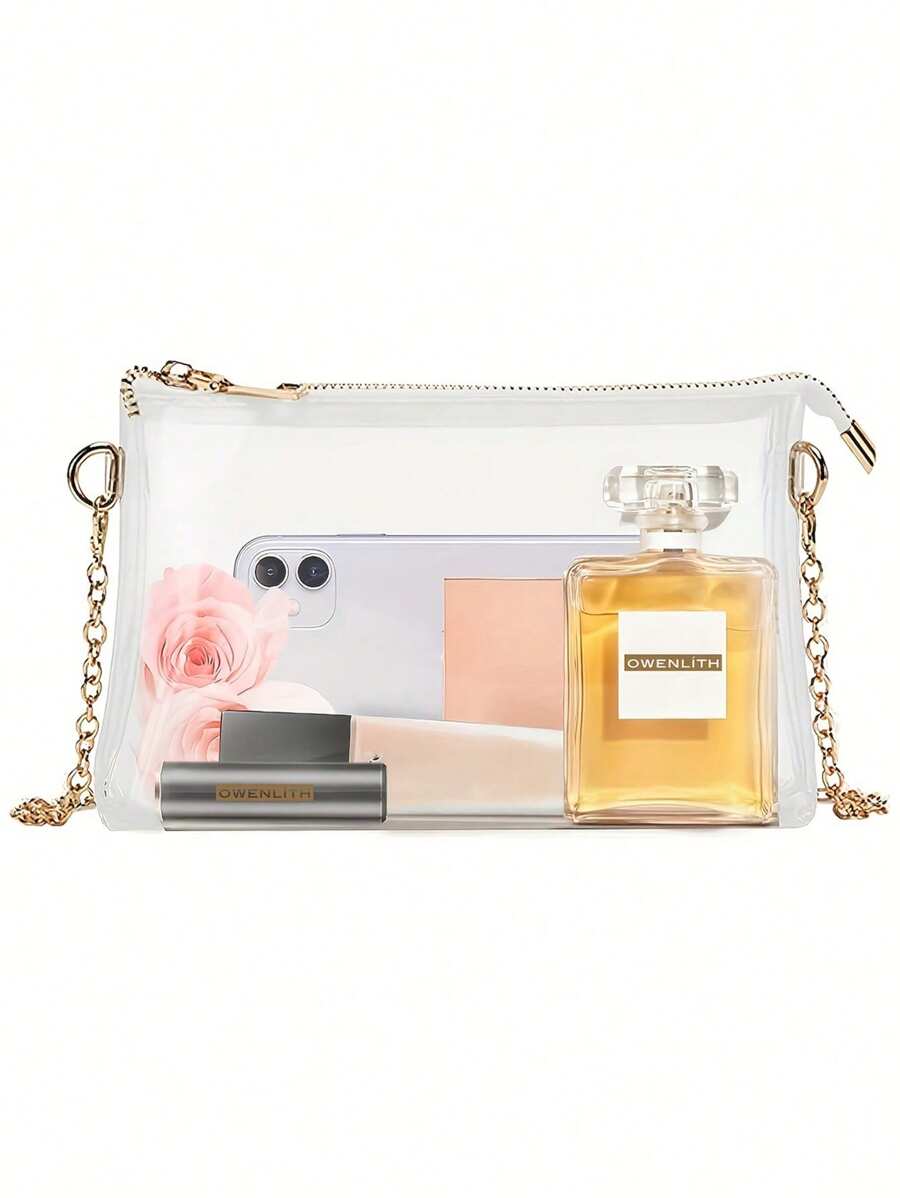 Women's Cute Transparent Chain Square Bag - Perfect For Sports & Concerts! - Multicolor - View 1