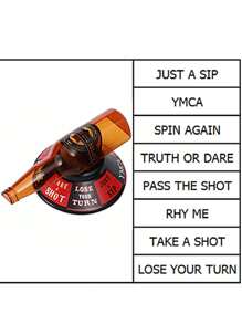 1pc Beer Bottle Drinking Game, Spin The Bottle Arrow Bottle Rotation Alcohol Party Game