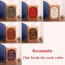 1 Copy/2 Copies/3 Copies/5 Copies/6 Copies/Gift Box Set/Vintage Soft Leather Hardcover Notebook With 200 Pages. It Features A Hollow-Out Design On The Cover, A Satin Ribbon Bookmark, An Anchor Decoration, Metal Edges For Fixation, And Eye-Protecting Paper. It Is Suitable For Office Business, Campus Life, Daily Use And As A Holiday Gift. It's A High-Quality Office Meeting Notebook, Diary, Journal And Record Book.