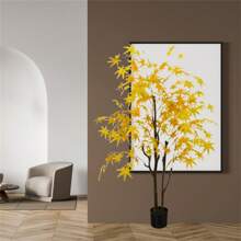 Kunstmatige esdoorn 120cm/150cm/180cm Kunstplant Kunstmatige esdoorn Winterharde kunstplanten Grote kunstplant in pot voor binnen buiten Thuiskantoor Tuin Moderne decoratie