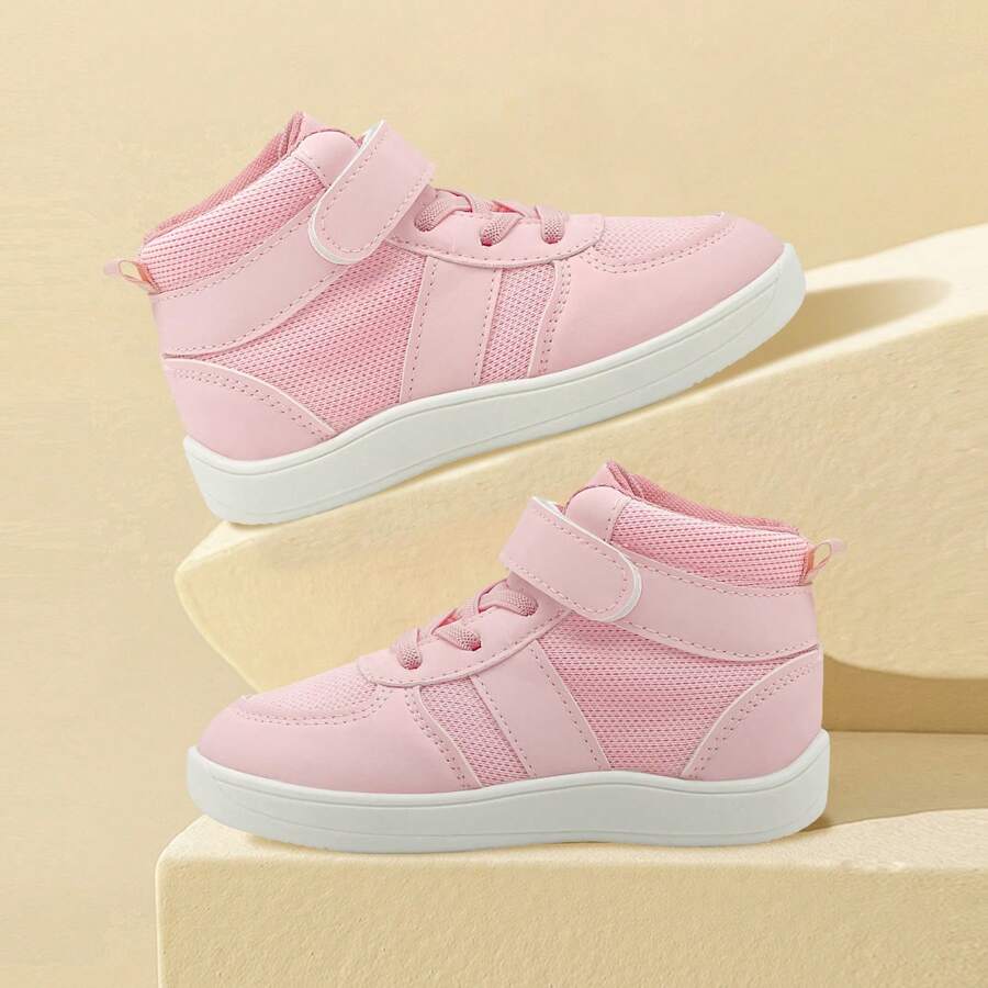 Kids Wrestling Shoes Boys Girls Youth High Boxing Shoes Comfort Minimalist Fitness Sneakers Zero Drop Sole Shcool Shoes Little Big Kid - Pink - View 1