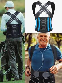 Correa ajustable unisex, diseño cómodo y transpirable, mejora la confianza corporal, ligero y flexible, ideal para uso diario, oficina, deportes y fitness