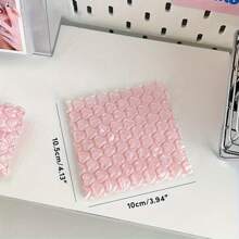 500/200/100 Pcs Pink Heart-Shaped Protective Bubble Pouches - 3.9 X 4.1in Cushioning Bags For Shipping, Moving, And Storage, Ideal For Fragile Items - Perfect Gift For Crafters& Small Business Owners - 粉色 - 查看 2