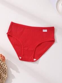 7条装女士罗纹棉质内裤，性感低腰女士三角裤，舒适透气运动内裤