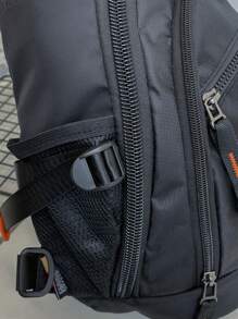 1 Peça Bolsa de Peito Masculina, Bolsa de Ombro Masculina para Viagem, Acampamento, Caminhada, Trabalho, Bolsa Transversal e de Cintura Casual para Meninos, Bolsa Mensageira Impermeável de Nylon Leve Preta Multiuso para Passeio, Escola, Esportes, Férias