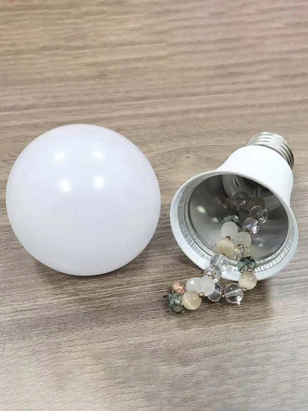 HEE RAK 1pc Creative Bulb Shaped Hidden Storage Safe Box, Conceal Small Valuables, Lamp Shell Home Use