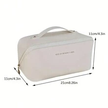 Großvolumige, tragbare, luxuriöse und wasserdichte Schminktasche, Kulturbeutel für Reisen, Sommerurlaub, Badezimmerdekoration Zuhause, Urlaubs-Makeup-Organizer, Badezimmerzubehör, Rückkehr zur Schule