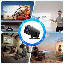 Smart Mini Projector, Wired Identical Screen Projector,HY3200,1080P Full HD Portable Projector, Movie Projector Compatible With TV Stick Smartphone/HDMI/USB, Indoor & Outdoor Use. - View 3