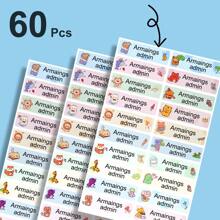 适合办公室使用的个性化防水姓名贴纸：定制标签非常适合铅笔和午餐盒，为日常需求提供时尚而实用的解决方案 - 彩色 - 查看 8