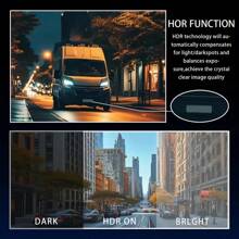 FLYANT Driving Recorder With 1080 High-Definition Front And Rear, 4.4-Inch IPS Screen For Loop Recording, Dual Driving Recorder With 32GB SD Card, Super Night Vision, 24-Hour Parking Monitoring, Supercapacitor, C-Type, Wide Dynamic Range - 高清記錄器-32GB - 查看 9