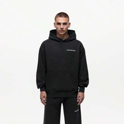 Good for Nothing Vintage Washed Jet Black Hoodie