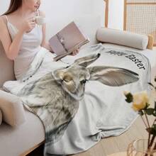 Una pieza de manta de franela personalizada con atmósfera de Pascua, fotografías personalizadas de pareja y familia, fotos de arte personal o fotos y texto personalizados de mascotas, el regalo perfecto para el Día del Padre, el Día de la Madre o los entusiastas de las mascotas