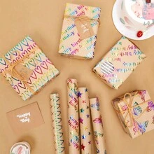 118,11 x 17 Zoll pro Rolle, hochwertiges Geschenkpapier, Geburtstagsgeschenkpapier