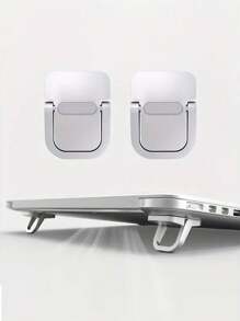 1个可折叠隐形笔记本电脑键盘支架 - 符合人体工学，纤薄便携，悬挂式通风散热，坚固防滑，适用于10-17英寸设备，美观的桌面节省空间配件