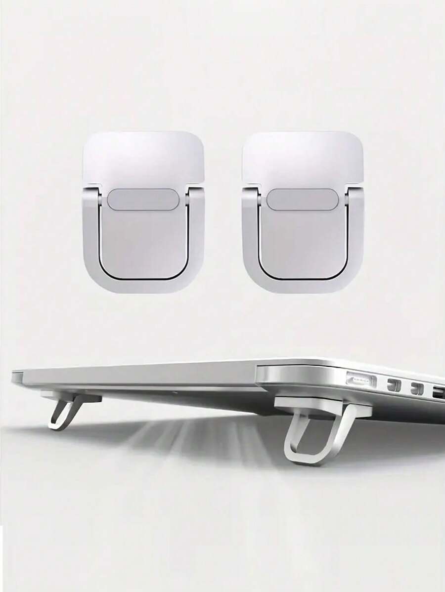 1个可折叠隐形笔记本电脑键盘支架 - 符合人体工学，纤薄便携，悬挂式通风散热，坚固防滑，适用于10-17英寸设备，美观的桌面节省空间配件