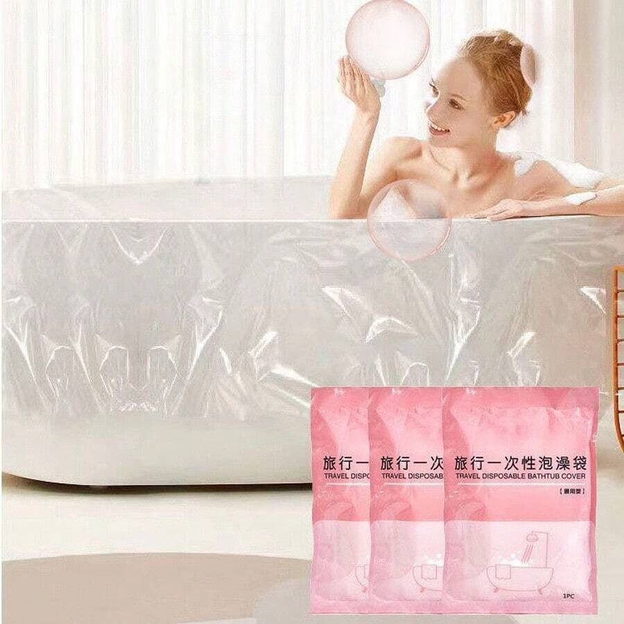 10pcs Bathtub Mat Tear Resistant HDPE High-Temperature Resistant Back To School - Transparent - View 1