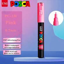 UNI NEW PACKAGE Paint Marker Pen Set And Single PC-1M 3M 5M Water Based Colors Permanent Acrylic Pen Graffiti Art School Supplies