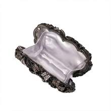 Rose Flower Crystal Purses Sparkly Rhinestone Evening Clutch For Women Wedding Party Cocktail Handbags