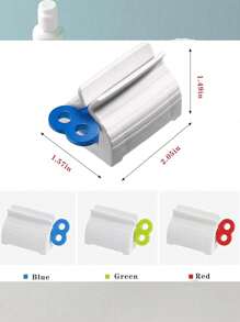 Exprimidor de tubo de pasta de dientes - Rodillo manual para exprimidor de tubo de pasta de dientes, exprimidor de cepillo de dientes, soporte para pasta de dientes, exprimidor de pasta de dientes, exprimidor de tubo de pasta de dientes, dispensador de pasta de dientes de uso múltiple, soporte enrollable para pasta de dientes, decoración de baño del hogar, decoración de otoño, regreso a la escuela - Multicolor - Ver 8