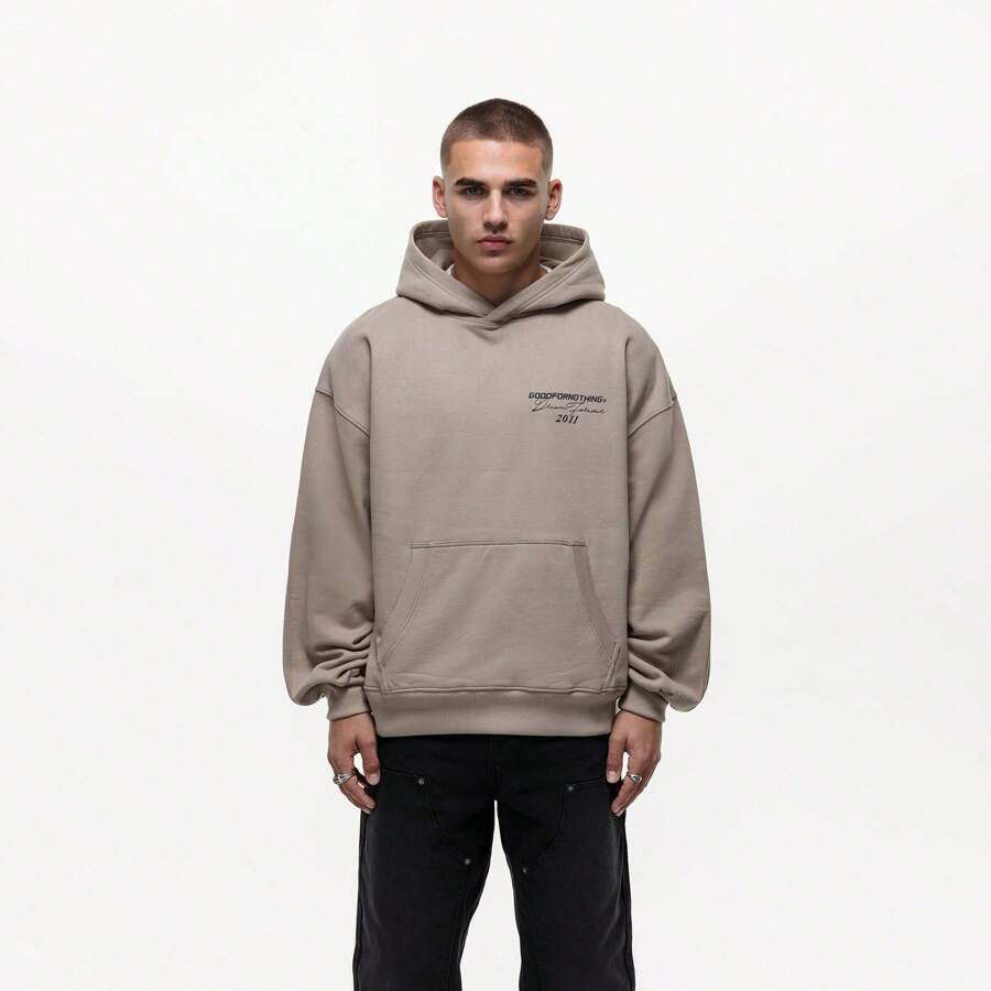 Good for Nothing Dream Forever Taupe Hoodie - 灰褐色 - 查看 1