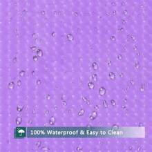 1 bucată perdea de duș pentru baie EVA 3D transparentă cu design ochi de pisică, dimensiune 180cm X 180cm Decor baie pentru casă - Violet - Vizualizare 6