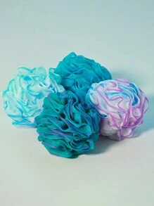 1pc Vacuum Compression Bath Flower, Exfoliating Shower Puff, Bathing Pouf