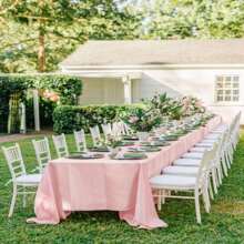 REWOMC 8 Pack Polyester Tablecloths,90 X 156 Inch Rectangle Table Cloth For 8 Ft Tables, Stain And Wrinkle Resistant Washable Table Cover For Kitchen Wedding Banquet Restaurant Party Multiple Colors,Weddings Graduation Season Outdoor Events Entertain Guests
