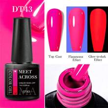 7ml Luminous Gel Nail Polish Fluorescent Neon Glow-In-Dark UV LED Nails Gel Soak Off Gel Varnish Nail Art Gel For Manicure - Multicolor - View 19