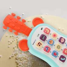 1 Stück Baby Frühpädagogisches Spielzeug Gitarren-Telefon Sound Spielzeug Multifunktionales Musik-Telefon für Kinder, analoge Telefone Geschichte Maschine als Geburtstagsgeschenk (Unterschiedliche Chargen können zu Zufälligkeit in der Außenverpackung führen)