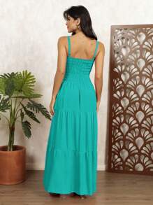 Women's Popcorn Dress - Green - View 2