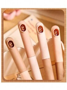 3pcs/Box Or 4pcs/Box Capybara Twisting Pens, Cute Cartoon Design, High Aesthetic Appeal, For Students, 0.5mm Ballpoint Pen,Back To School