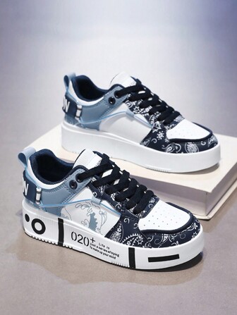 Teenagers' Fashionable Skateboard Shoes, Comfortable Casual Sneakers, Sports Shoes, Running Shoes