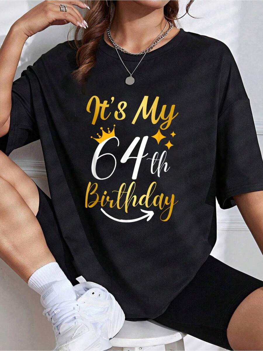 It's My 64 Birthday 64 Years Old Birthday Man Party Women T-Shirt