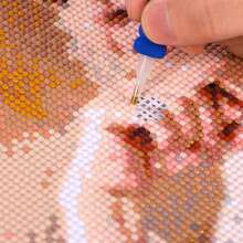 Customize Diamond Art Painting,Customized Painting Kits For Adults & Kids,Full Round 5D DIY Personalized Art,Customized Private Picture Arts Craft Decor Family, Mom, Dad, Kids, Dog, Friends, Loves,Wedding Photos(Round Diamond) 1pc Ornamental - Multicolor - View 13