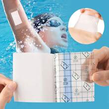 50/200pcs,PU Film Soft Skin Friendly Invisible Transparent Plaster Patch, Navel Patch, Back Patch, Knee Patch, Blank Care Fixed Patch - Multicolor - View 2