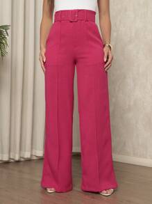 Women Pants - Rose Red - View 3
