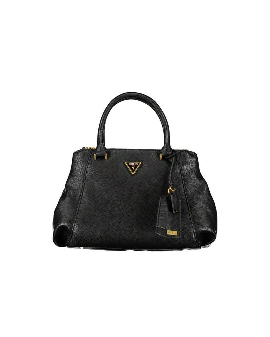 Guess Marci Satchel Handbag Black - Black - View 1