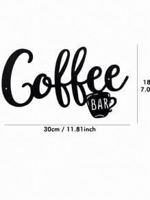 Hello Young 1 Pc Contemporary Black Coffee Metal Wall Decor, An Optimal Choice For Coffee Aficionados, Fitting Perfectly In Living Rooms, Bedrooms And Various Other Spaces. Gifts Birthday Graduation