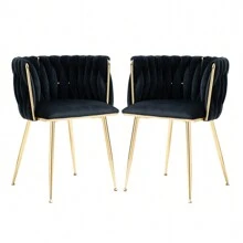 Chaises de salle à manger - Noir - Voir 8