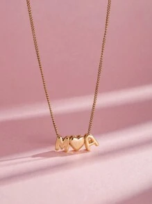 1pc 3D Bubble Name Necklace, Bubble Initial Charm Personalized Jewelry Gift Customized Nameplate Necklace, Initial Round Bubble Necklace, Personalized Gift For Friends, Couples And Family