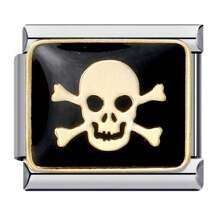 1 件不锈钢意大利模块手链组件，带有爱心、月亮、英文等图案，DIY 制作手链项链首饰，可自由搭配不同风格 - 義大利模組 - 查看 16