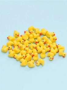 10/20/30/50/100/150/200 piezas Figuritas pequeñas de patos de resina miniatura de plástico pequeña para decoración de casa de muñecas, jardín de hadas, paisaje y acuario