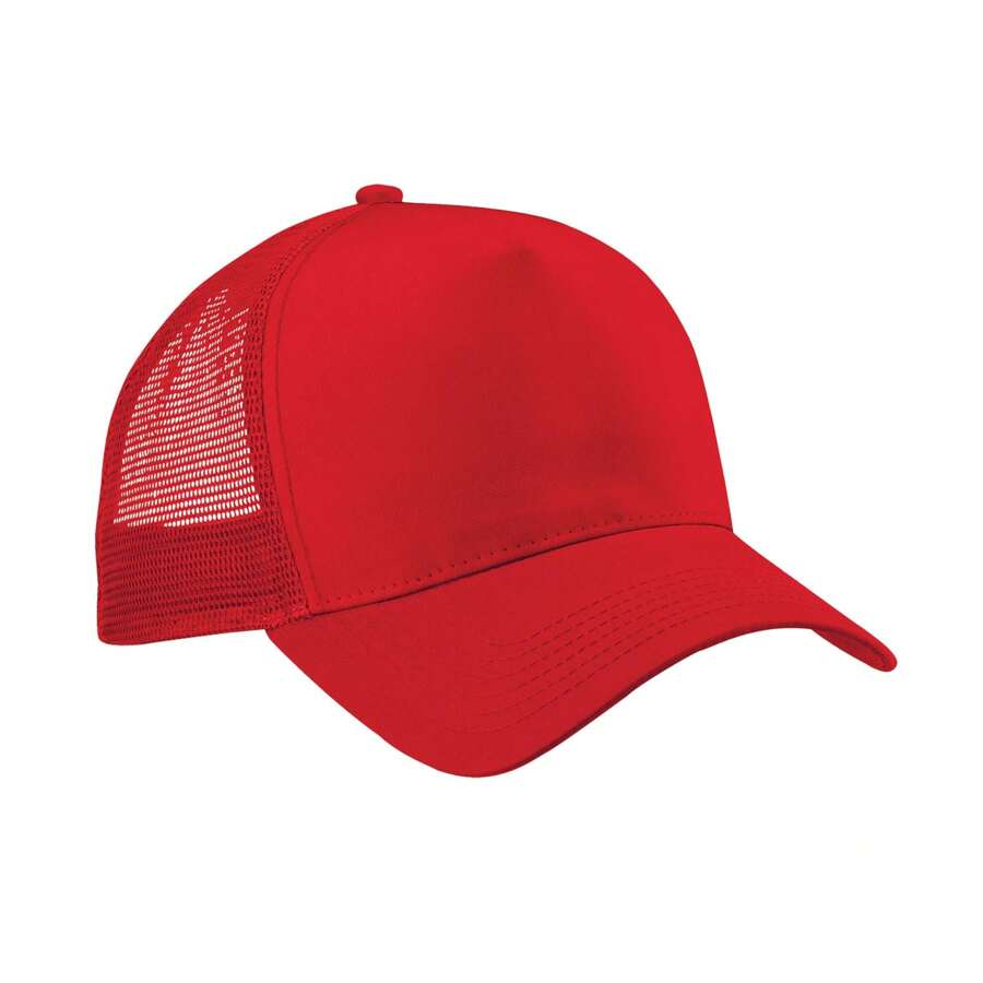 Beechfield Unisex Adult Snapback Trucker Cap (Classic Red/Classic Red) - Red - View 1