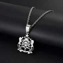 1pc Morocco Pendant Necklaces Maroc‎ Stainless Steel National Jewelry - Multicolor - View 13
