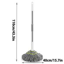 Hands-Free Self-Twisting Rope Mop, Convenient And Worry-Free Cleaning, Dry And Wet Dual-Purpose With 360-Degree Rotation, Suitable For All Floors In The Living Room, Bedroom, Bathroom And Kitchen, Easily Handle Various Stains, Multi-Functional Design Saves Effort And Is Highly Efficient, A Practical Tool For Home Cleaning.