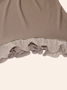 1pc Women's Fashion Crystal Linen Blend Soft Fabric Headscarf, Chiffon Crinkle Hem Headwrap, Style, Suitable For All Seasons