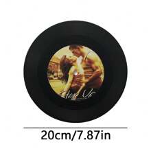 1Pc Wooden Gramophone Record With Customizable Picture Wooden Hanging Artwork, A Retro Poster Birthday Gift Graffiti Creative Wall Decoration Gifts Graduation