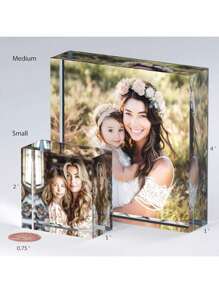 3D Acrylic Customized Photo Gift, Customized UV Photo Printed Cube, Gift For Family And Friends, Can Print Your Own Photos, Suitable For Weddings, Valentine's Day, Birthdays, Graduations, And Autumn Decor To Create A Warm Atmosphere, Personalized Keepsake - Multicolor - View 20